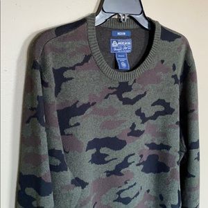CAMO SWEATER CREWNECK MENS SIZE M